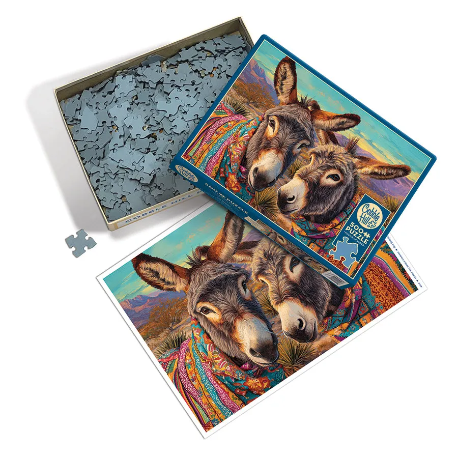 Cobble Hill Dos Burros puzzle 500 piese deșert