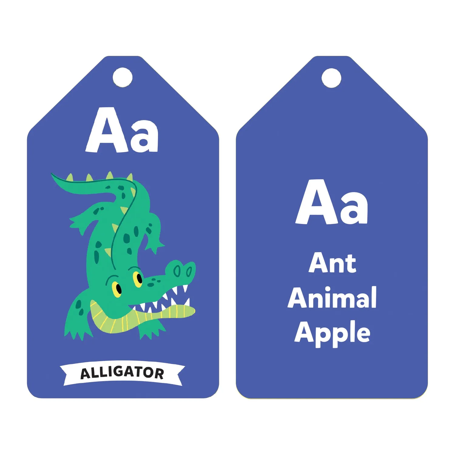 Mudpuppy Wildlife ABCs carduri 26 bucati cu inel litere