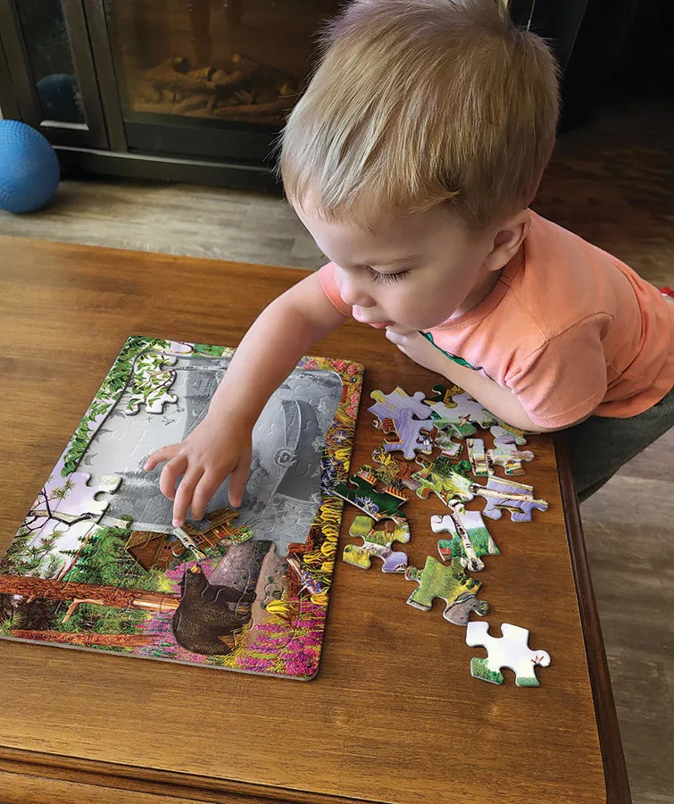Cobble Hill Bear Lake puzzle 35 piese tava copii