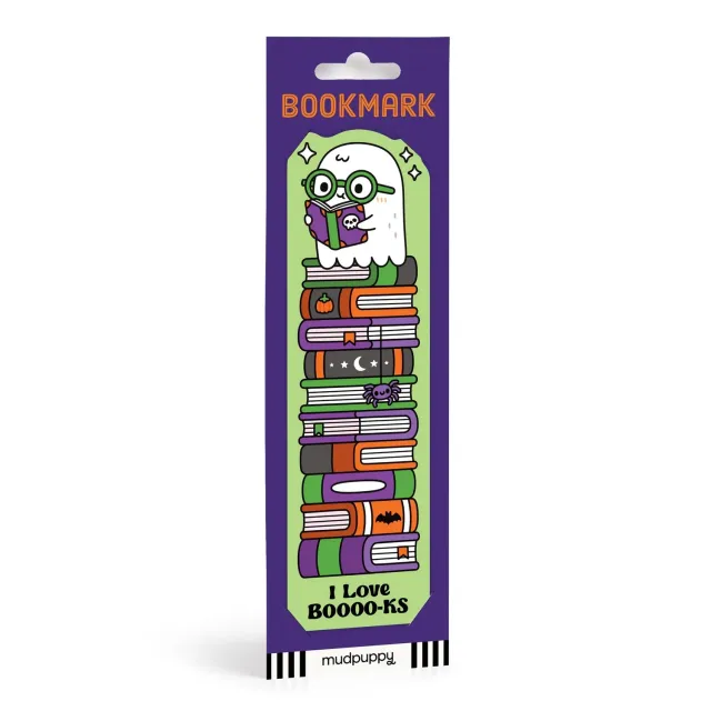 Mudpuppy I Love Boooo-ks semn carte Halloween fantomă