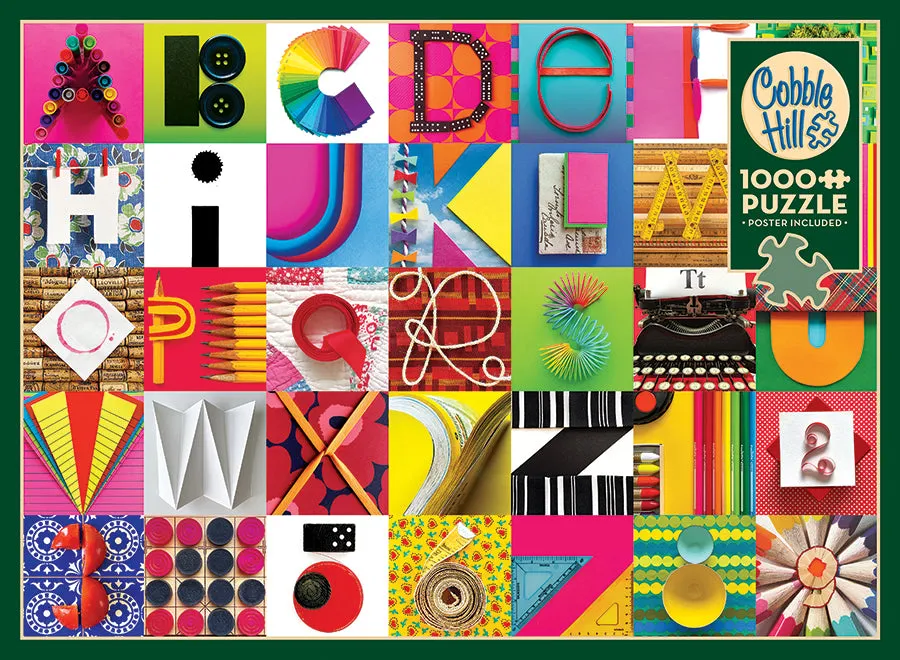 Cobble Hill Found Alphabet puzzle 1000 piese litere
