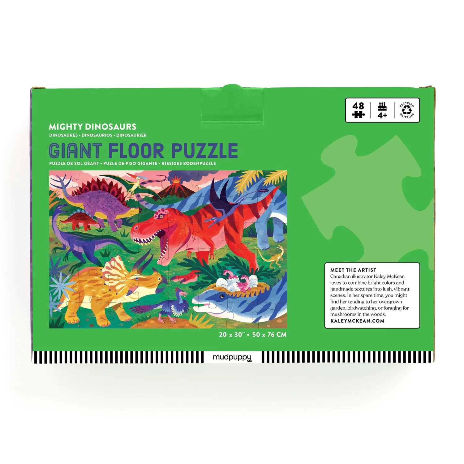 Mudpuppy Mighty Dinosaurs puzzle podea 48 piese gigant