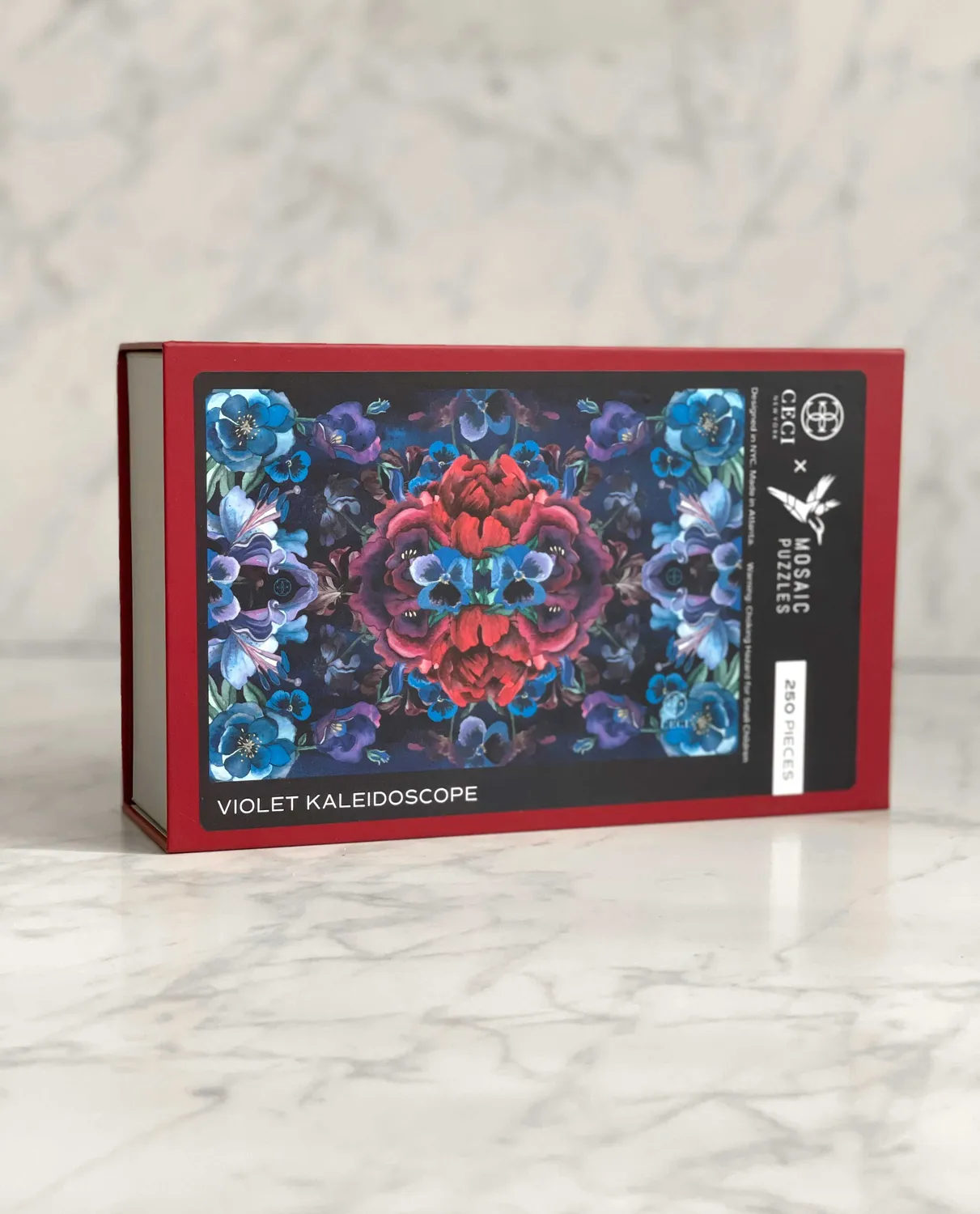 Mosaic Puzzles Violet Kaleidoscope by Ceci puzzle lemn 500 piese flori
