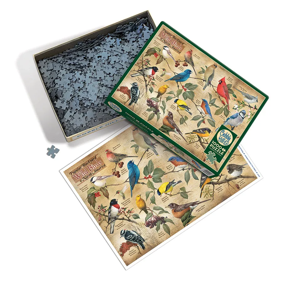 Cobble Hill Popular Backyard Wild Birds of North America puzzle 1000 piese