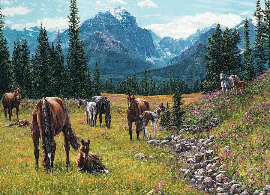 Cobble Hill Horse Meadow puzzle 1000 piese cai peisaj