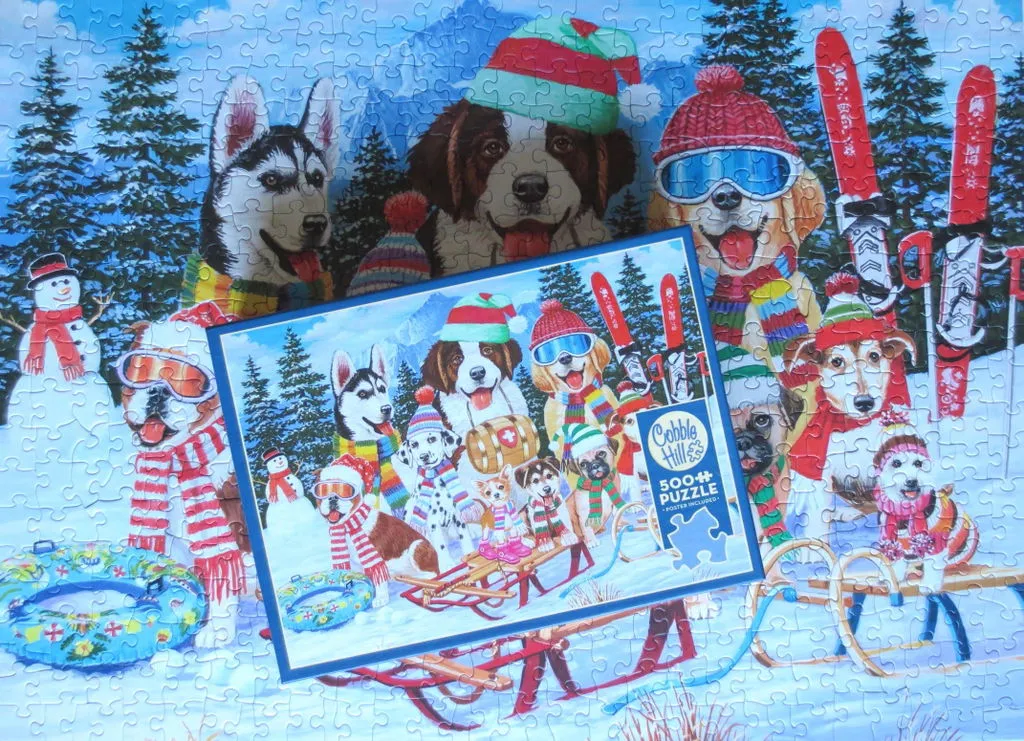 Cobble Hill Snow Day puzzle 500 piese iarna