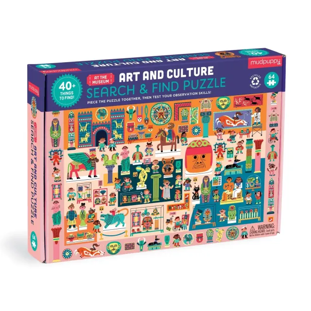 Mudpuppy At the Museum puzzle 64 piese artă cultură