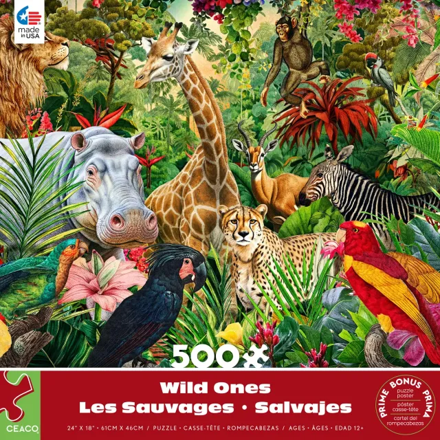 Ceaco Wild Ones puzzle 500 piese animale
