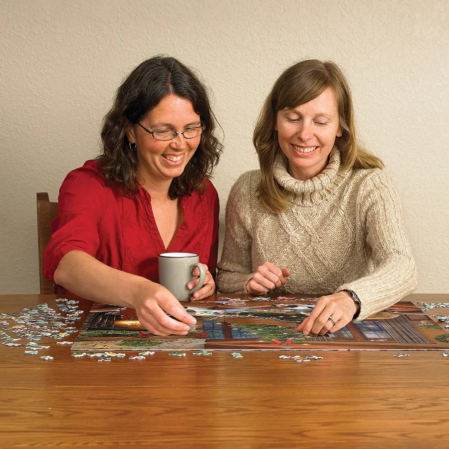 Cobble Hill Furry Festivities puzzle 500 piese Crăciun