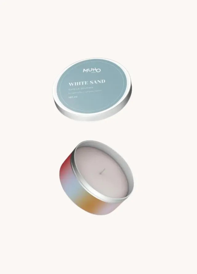 MunoCandle White Sand lumânare soia 180 ml citrice