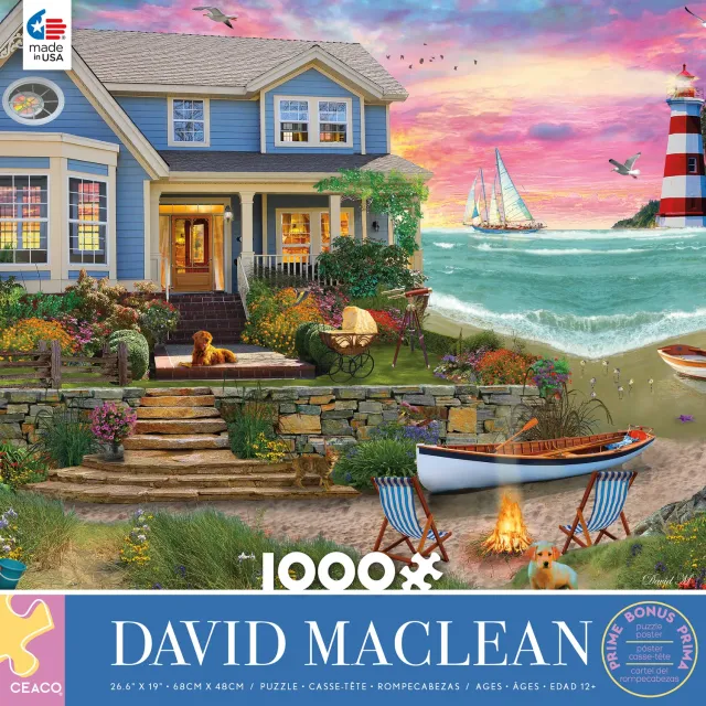 Ceaco David Maclean Heart Beach puzzle 1000 piese marin