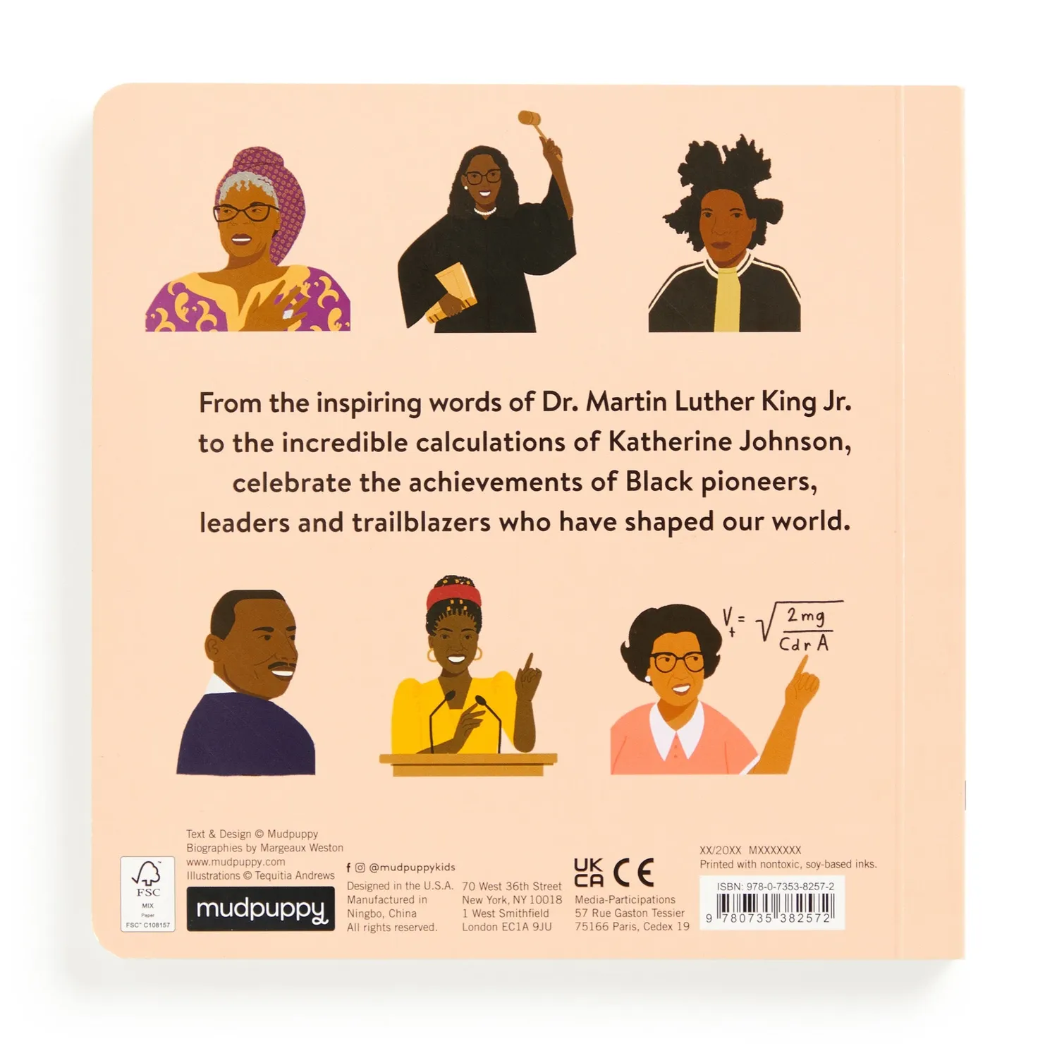 Mudpuppy We Are Black History carte cartonata 22 pagini