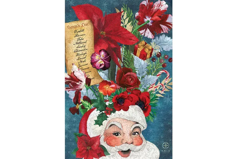 Mosaic Puzzles Santa's List puzzle lemn 500 piese Craciun
