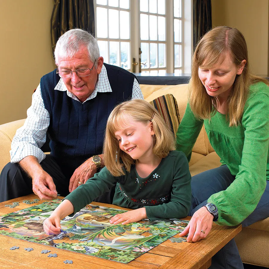Cobble Hill Family River Magic puzzle 350 piese animale
