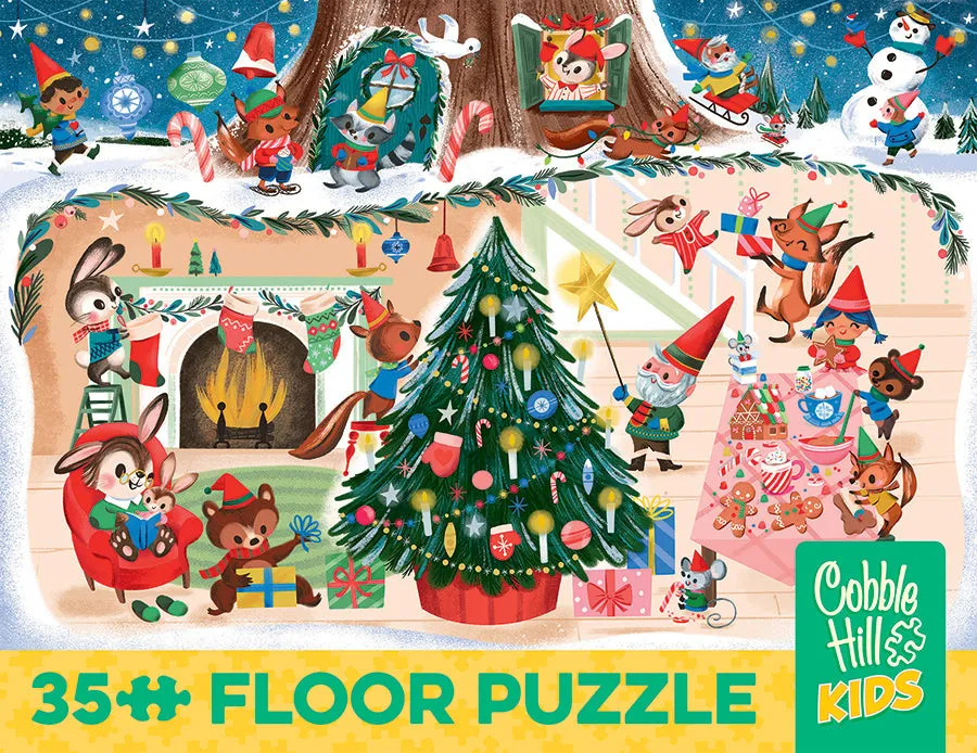 Cobble Hill Christmas Cheer puzzle podea 35 piese