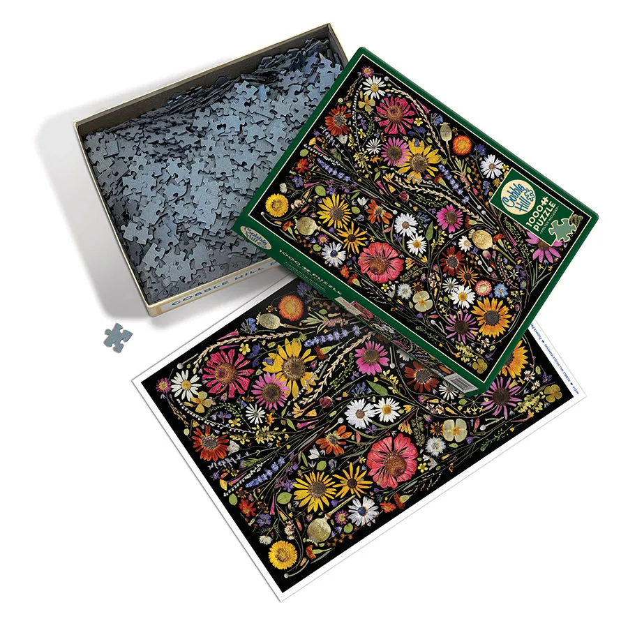 Cobble Hill Flower Press Happiness puzzle 1000 piese flori
