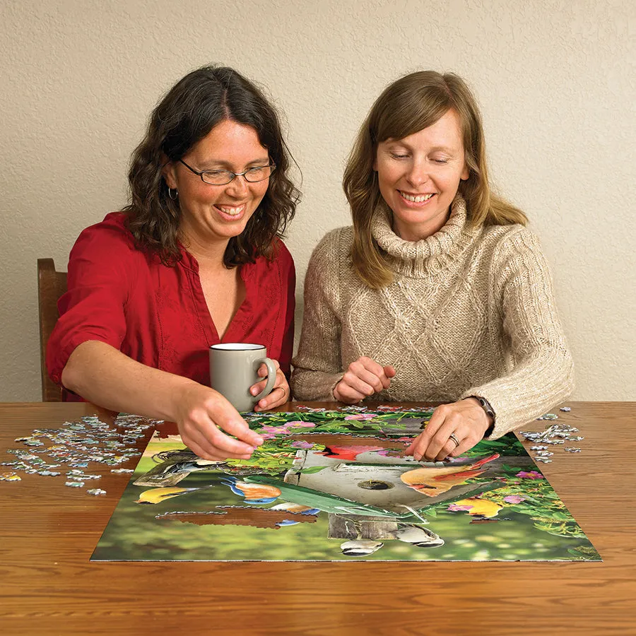 Cobble Hill Summer Birdhouse puzzle 500 piese pasari