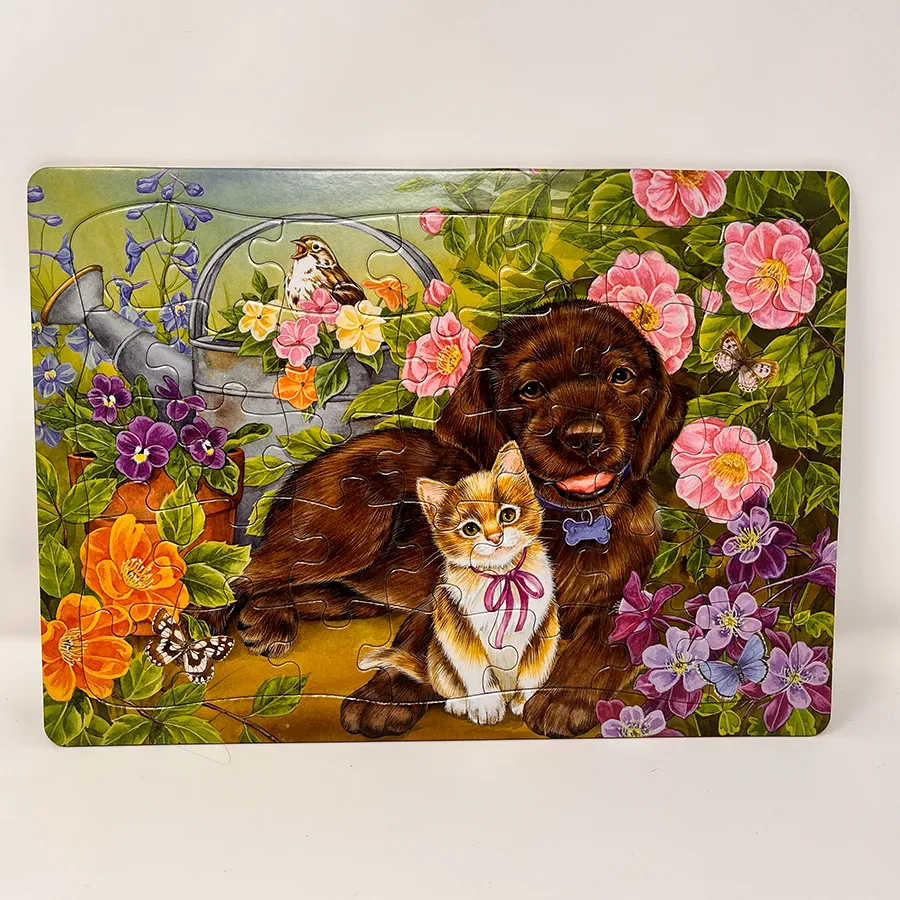 Cobble Hill Calico Chocolate puzzle tavă 35 piese