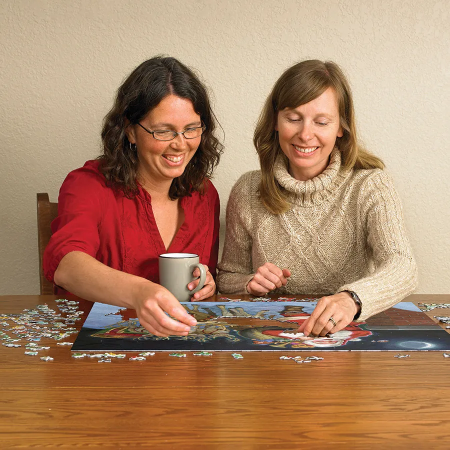 Cobble Hill Up on the Rooftop puzzle 500 Craciun