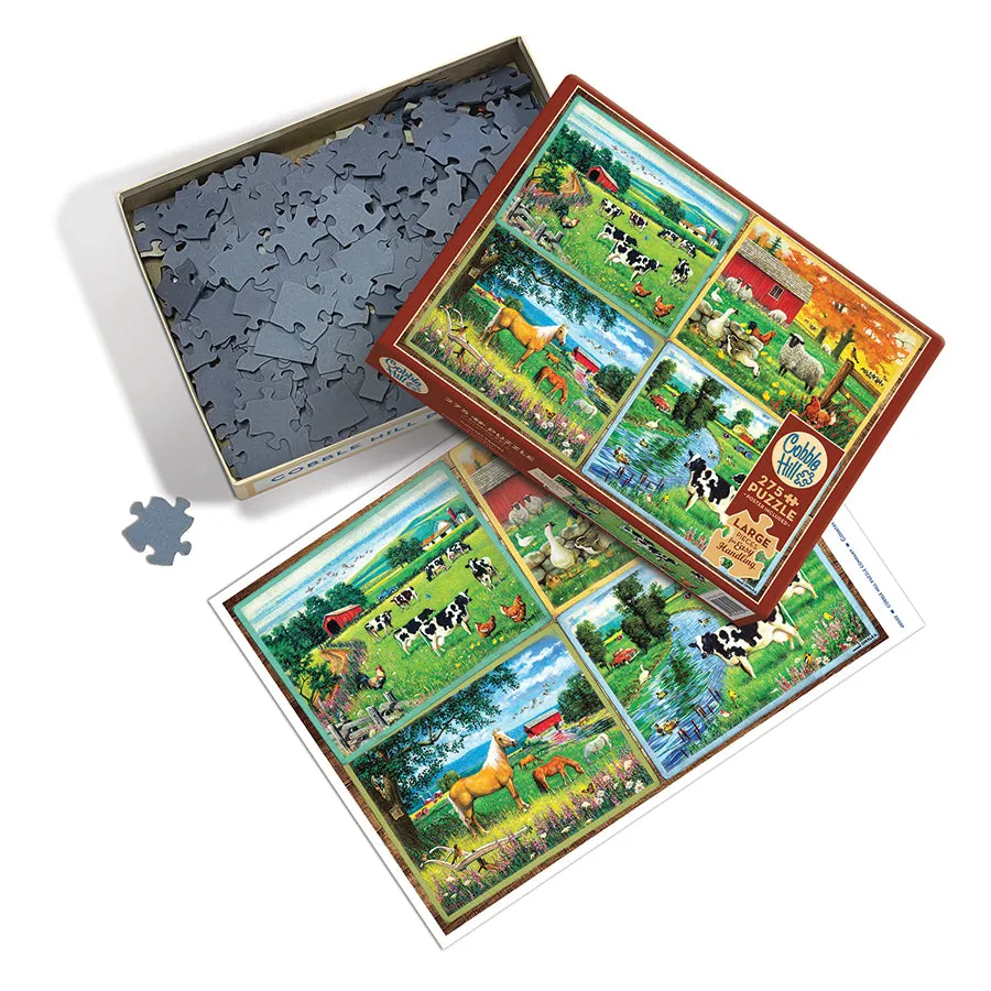 Cobble Hill Country Friends puzzle 275 piese fermă