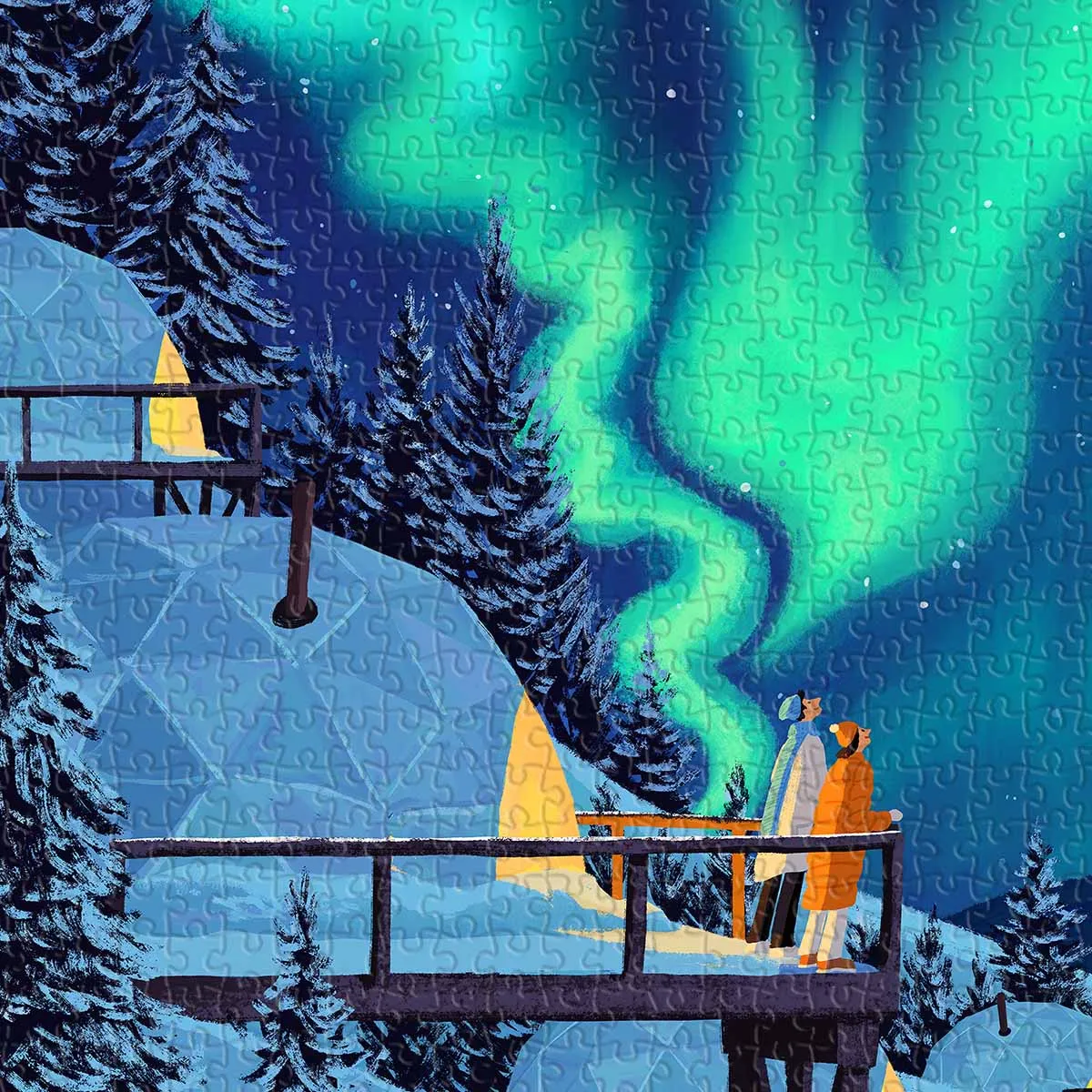 PieceRelax PieceClicks Aurora U1212 puzzle 1008 piese mari cer