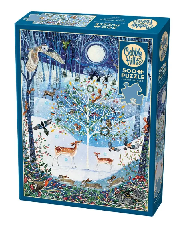 Cobble Hill Winter Woodland puzzle 500 piese iarnă