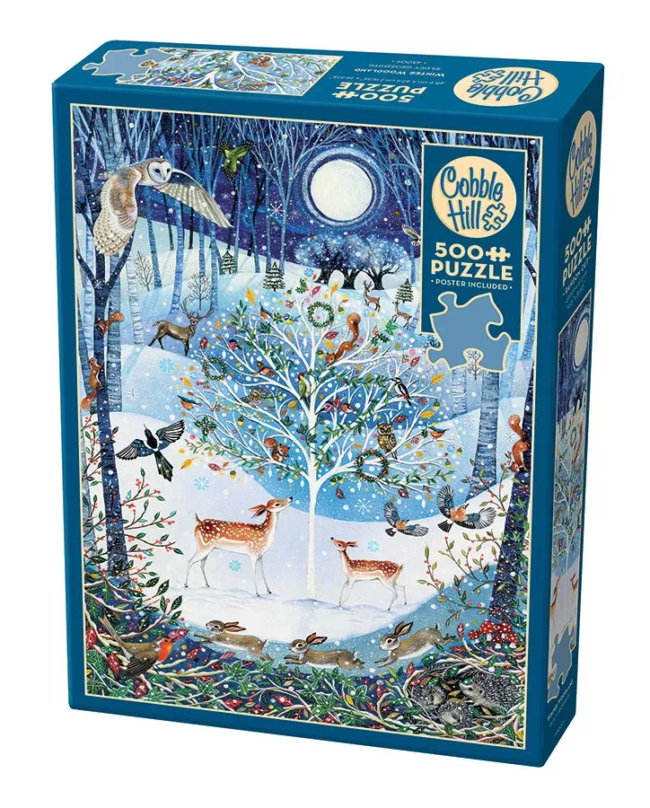 Cobble Hill Winter Woodland puzzle 500 piese iarnă