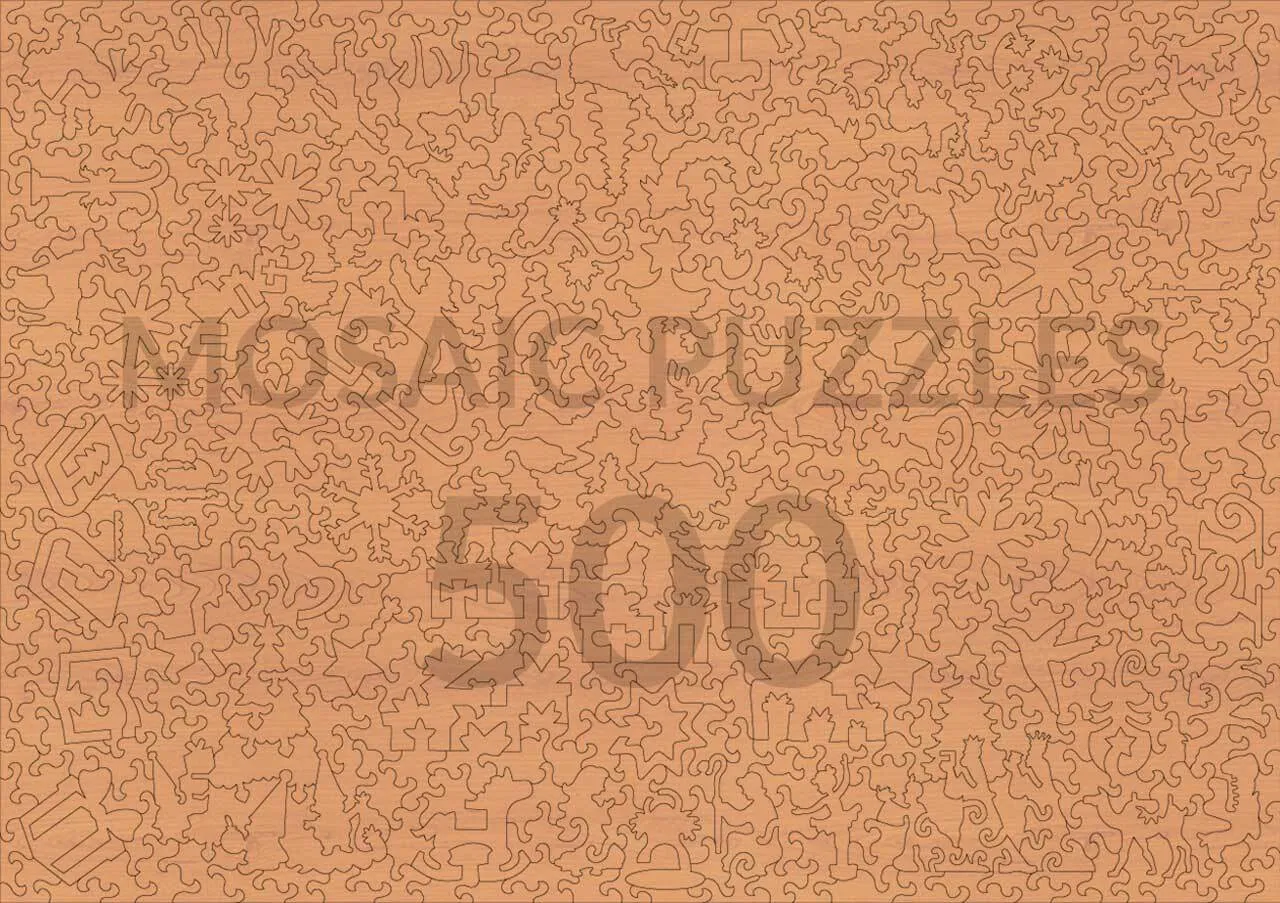 Mosaic Puzzles Holiday Decorations puzzle lemn 100 piese crăciun