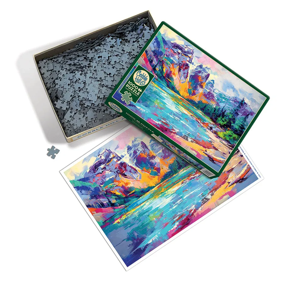 Cobble Hill Mountain Lake puzzle 1000 piese lac alpin