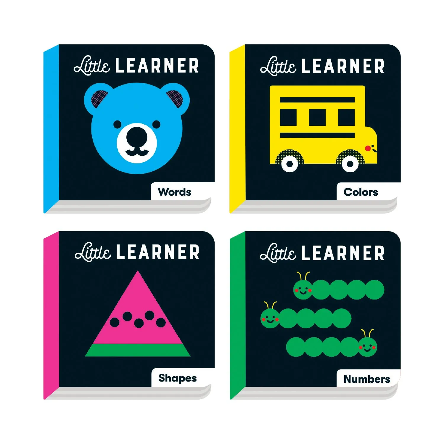 Mudpuppy Little Learner set 4 carti carton bebe