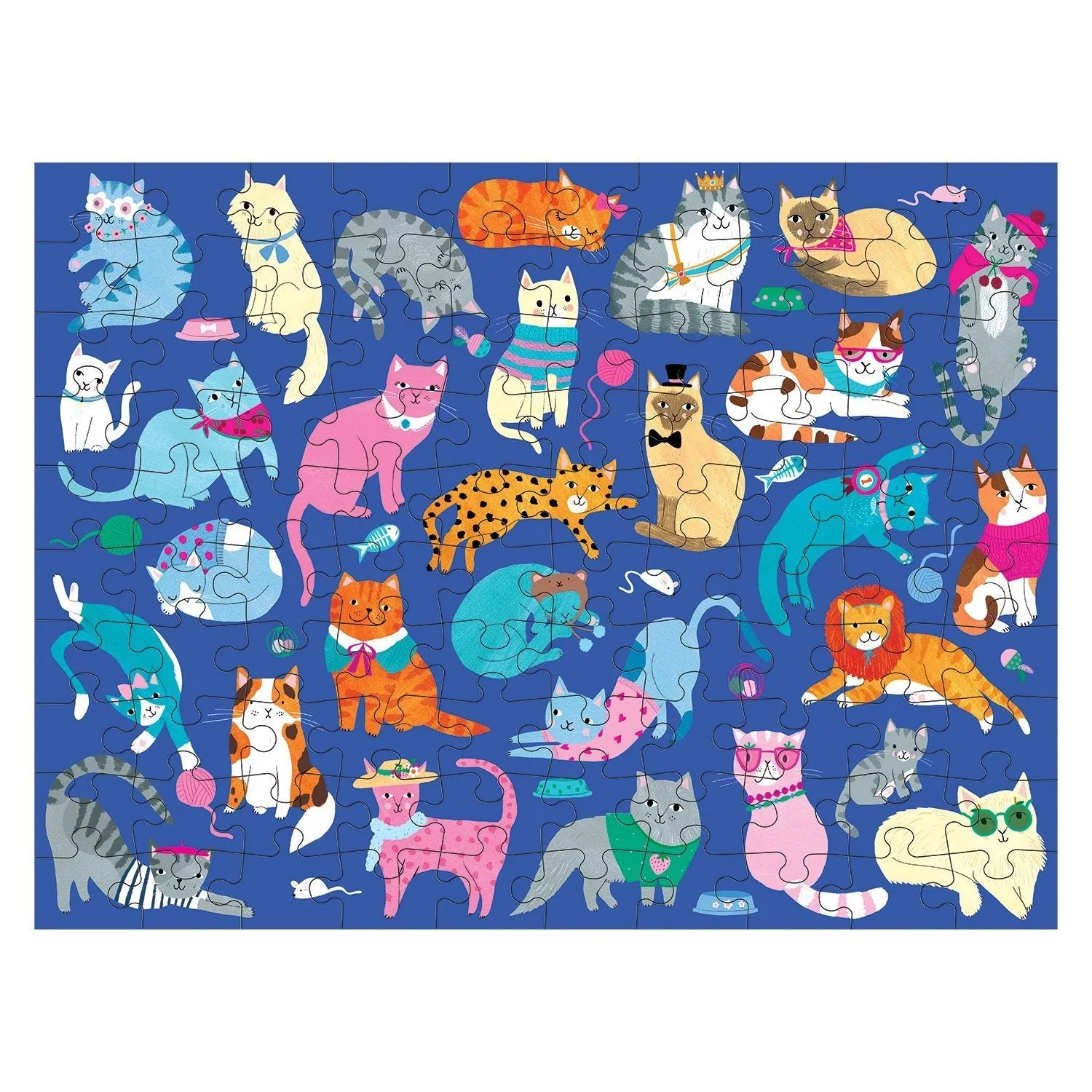 Mudpuppy Cats & Dogs puzzle 100 piese dublu-față