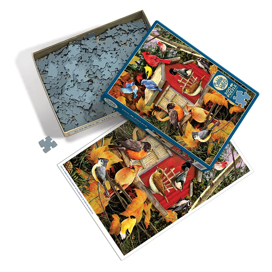 Cobble Hill Fall Birdhouse puzzle 500 piese toamnă