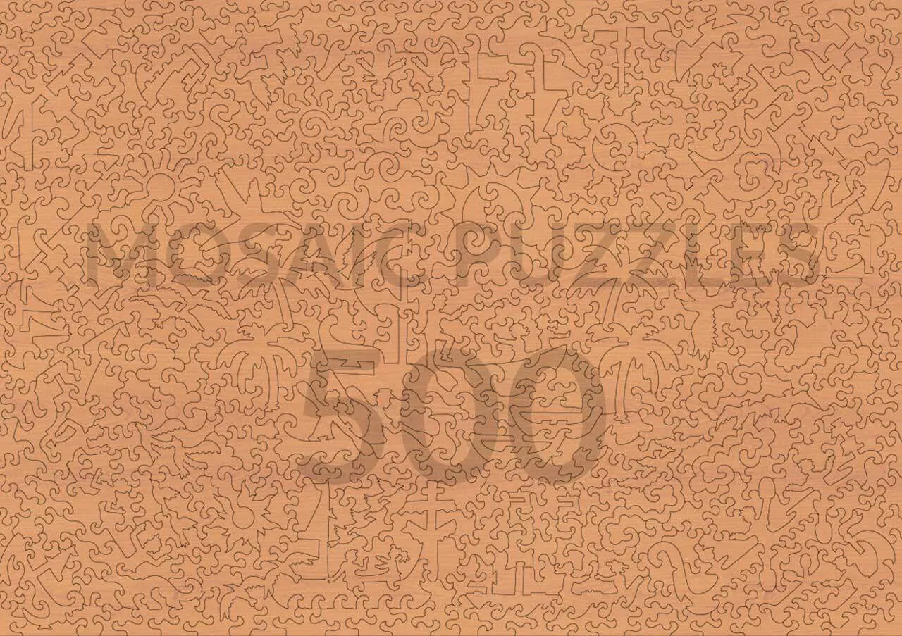 Mosaic Puzzles Ceci New York Evenings in Lake Como puzzle lemn 500 piese romantic