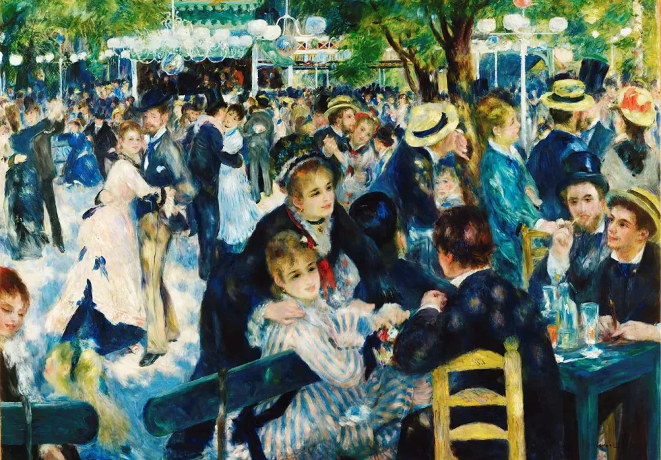 Mosaic Puzzles Dance at Le Moulin de la Galette puzzle 500 piese impresionism