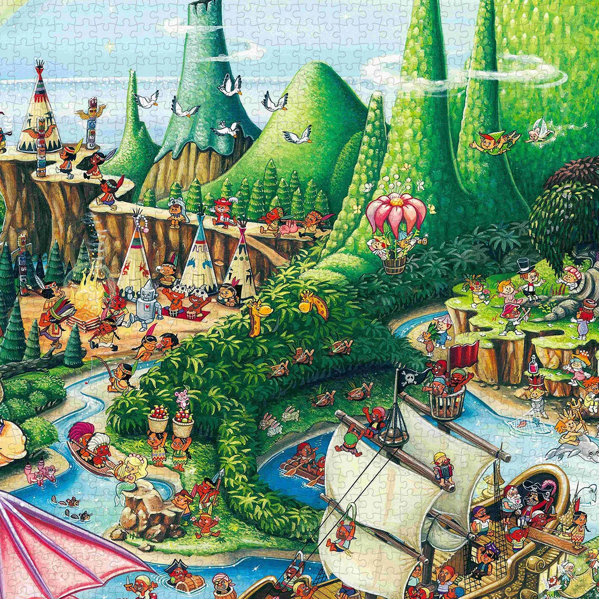 PieceRelax PieceClicks Peter Pan U1196 puzzle 2016 piese dragon
