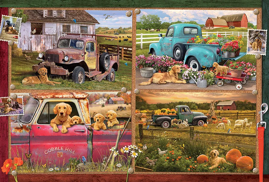Cobble Hill It's a Dog's Life puzzle 2000 piese câini