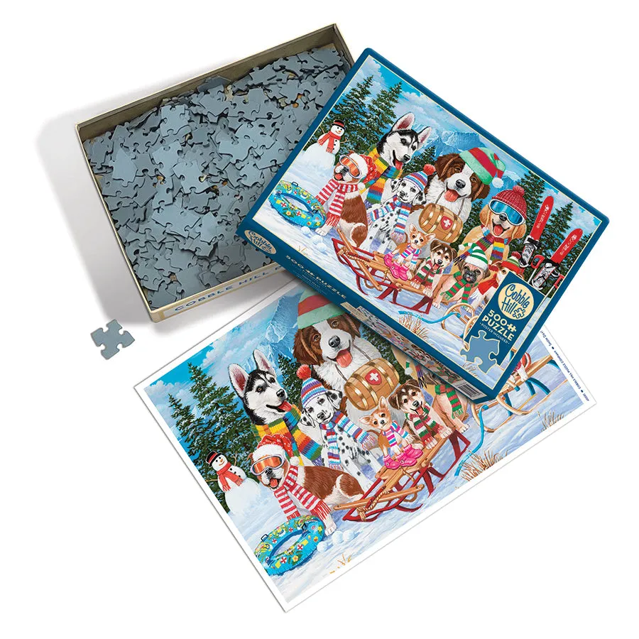 Cobble Hill Snow Day puzzle 500 piese iarna
