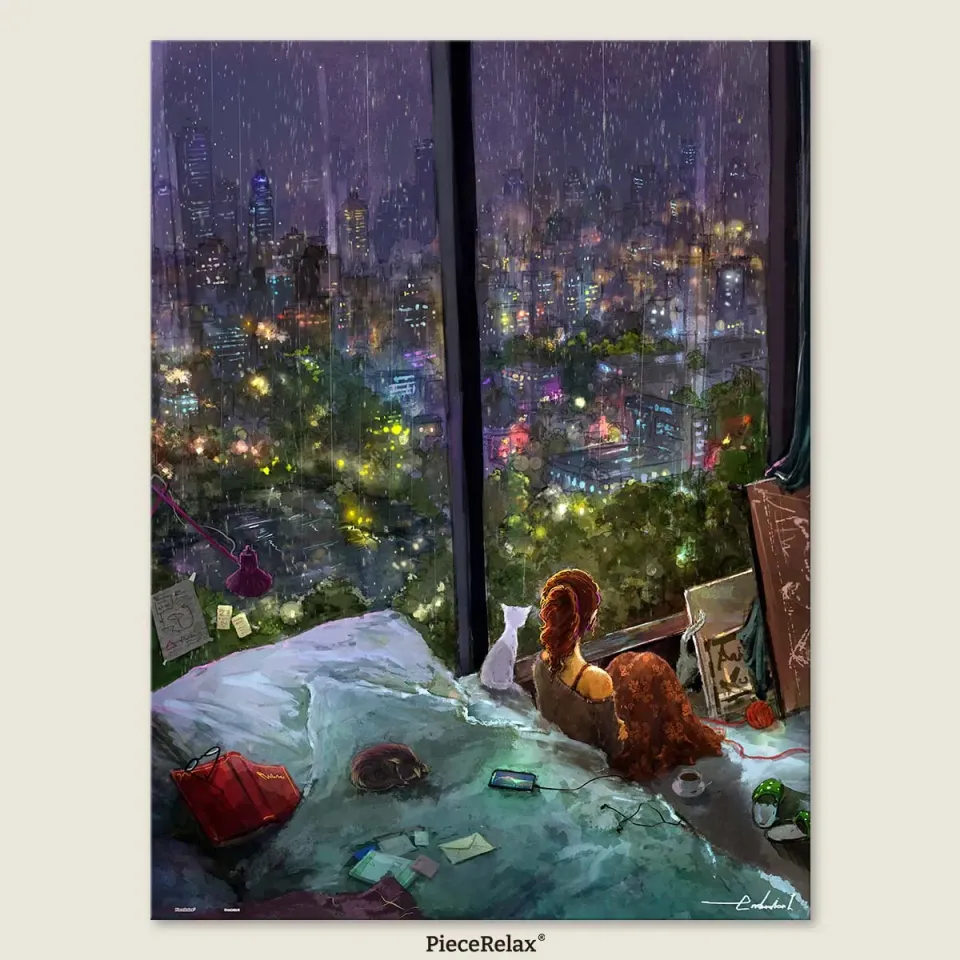 PieceRelax PieceClicks U1043 puzzle 1000 piese noapte ploioasă