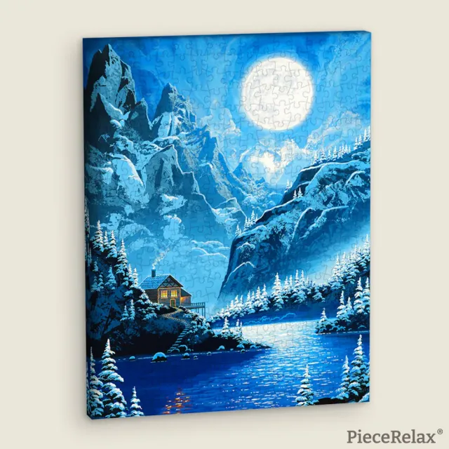 PieceRelax Winter Retreat HN1473 puzzle tablou canvas