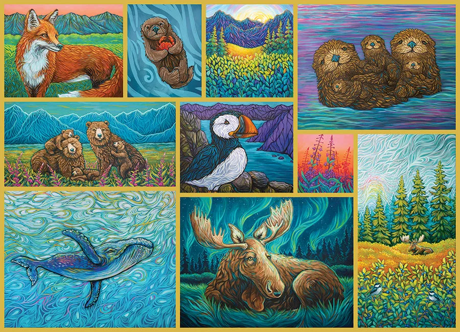 Cobble Hill Alaskan Animals puzzle 500 piese animale