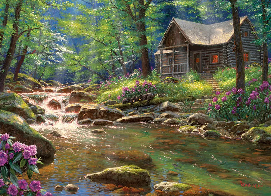 Cobble Hill Fishing Cabin puzzle 1000 piese cabana