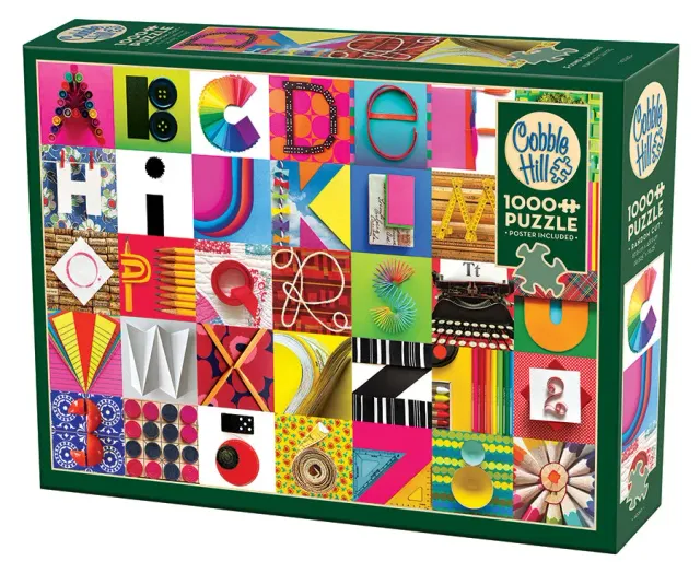Cobble Hill Found Alphabet puzzle 1000 piese litere