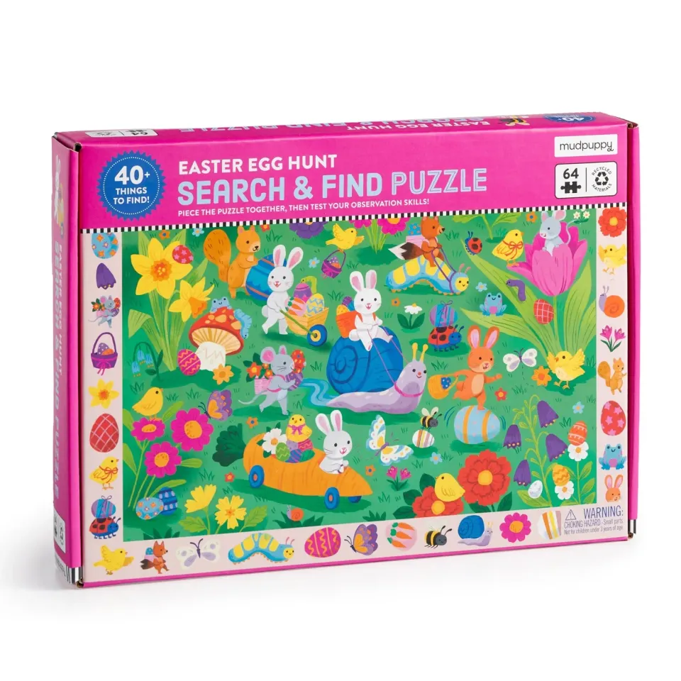 Mudpuppy Easter Egg Hunt puzzle 64 piese de Paste