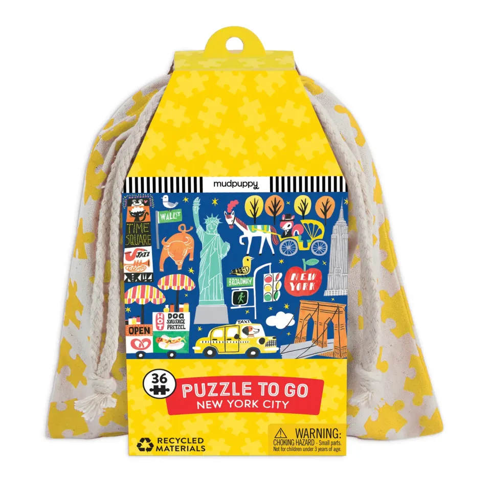 Mudpuppy New York City Puzzle To Go puzzle 36 piese