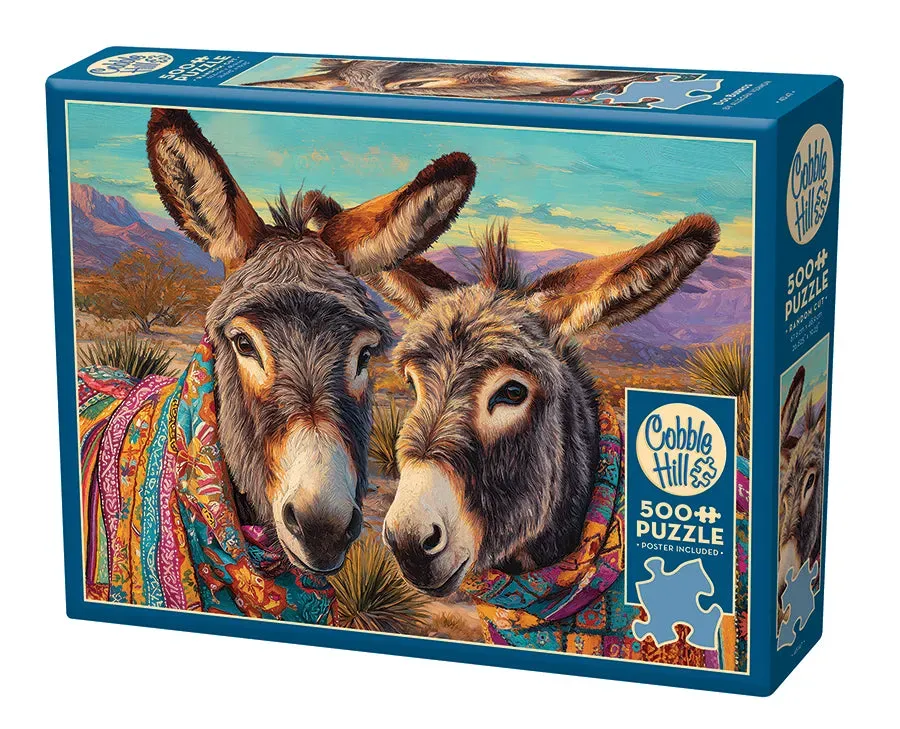 Cobble Hill Dos Burros puzzle 500 piese deșert