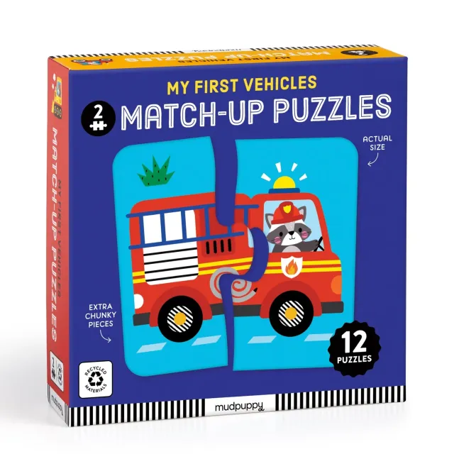 Mudpuppy My First Vehicles puzzle 12x2 piese vehicule