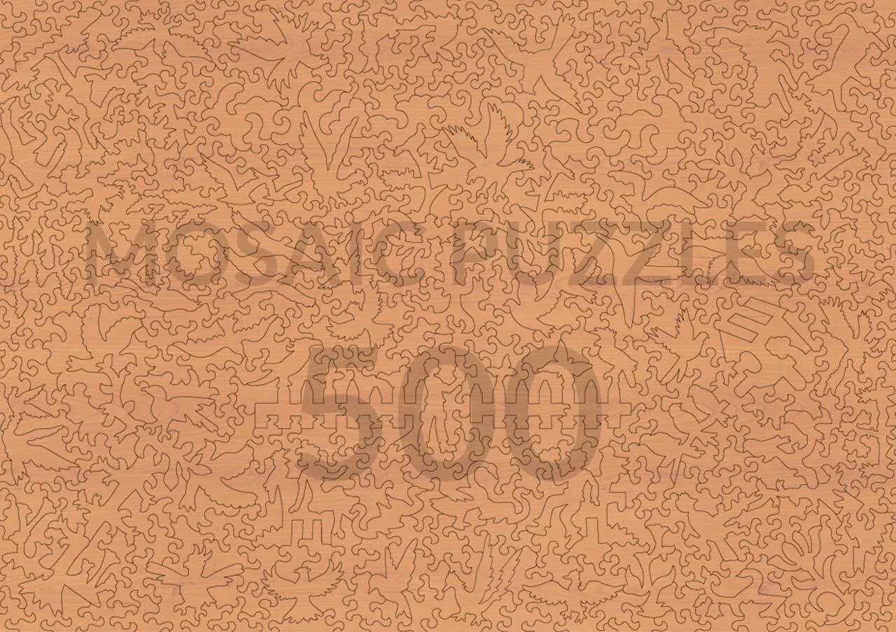 Mosaic Puzzles Summer Tree puzzle lemn 100 piese copac