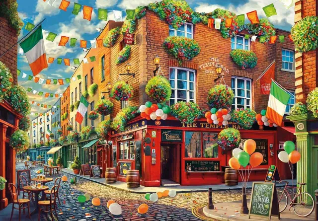 Mosaic Puzzles Temple Bar Dublin puzzle 500 piese oraș