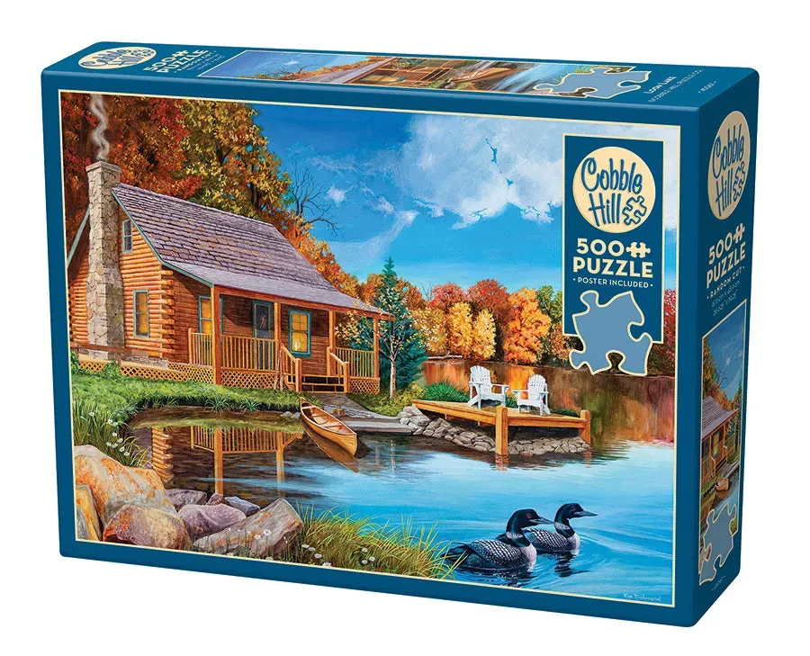 Cobble Hill Loon Lake puzzle 500 piese lac