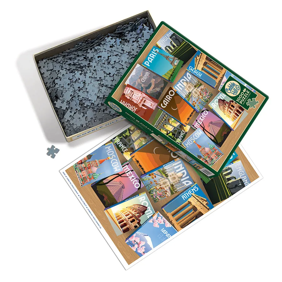 Cobble Hill Where to Next puzzle 1000 piese travel